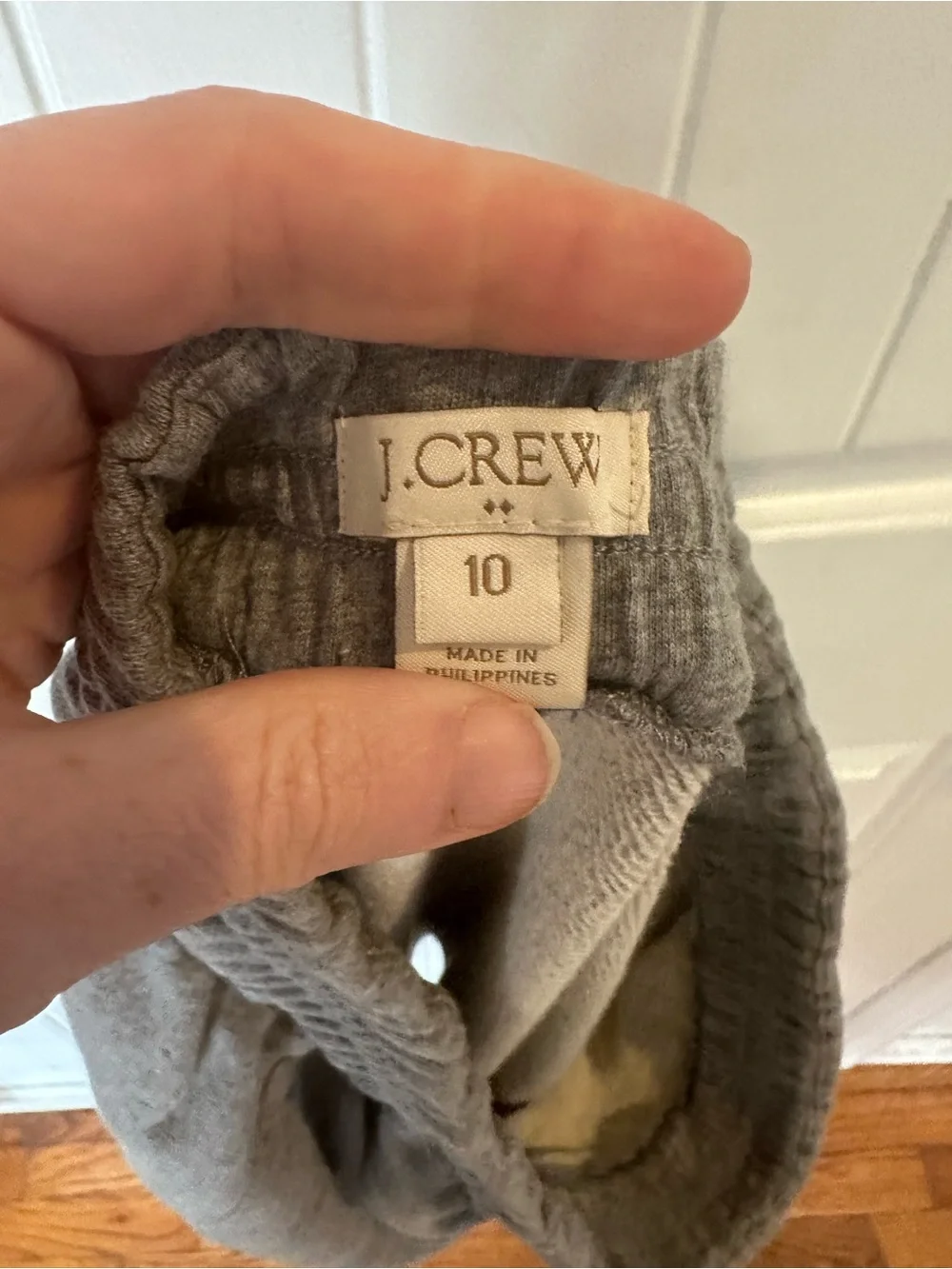 J. Crew Heather Gray Elastic Waist Mini Skirt